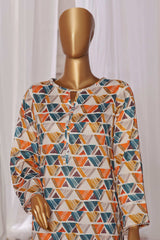 HZ Unstitched 2 Piece Co Ords Mid Summer Printed Lawn Suit-MSC-1055