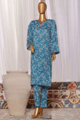 HZ Unstitched 2 Piece Co Ords Mid Summer Printed Lawn Suit-MSC-1057