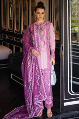 Orient Express By Mushq Unstitched 3 Piece Luxury Emb Lawn Suit-MSF-01-Elodie