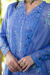 Orient Express By Mushq Unstitched 3 Piece Luxury Emb Lawn Suit-MSF-03-Charme