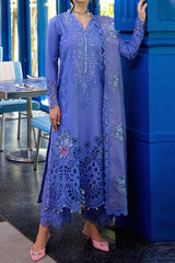 Orient Express By Mushq Unstitched 3 Piece Luxury Emb Lawn Suit-MSF-03-Charme