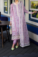 Orient Express By Mushq Unstitched 3 Piece Luxury Emb Lawn Suit-MSF-06-Raffine