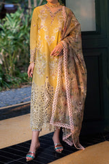 Orient Express By Mushq Unstitched 3 Piece Luxury Emb Lawn Suit-MSF-07-Delice