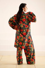 Fleur Co Ords By Sheenora Stitched 2 Piece Lawn Silk Collection'2024-Bloom Bliss