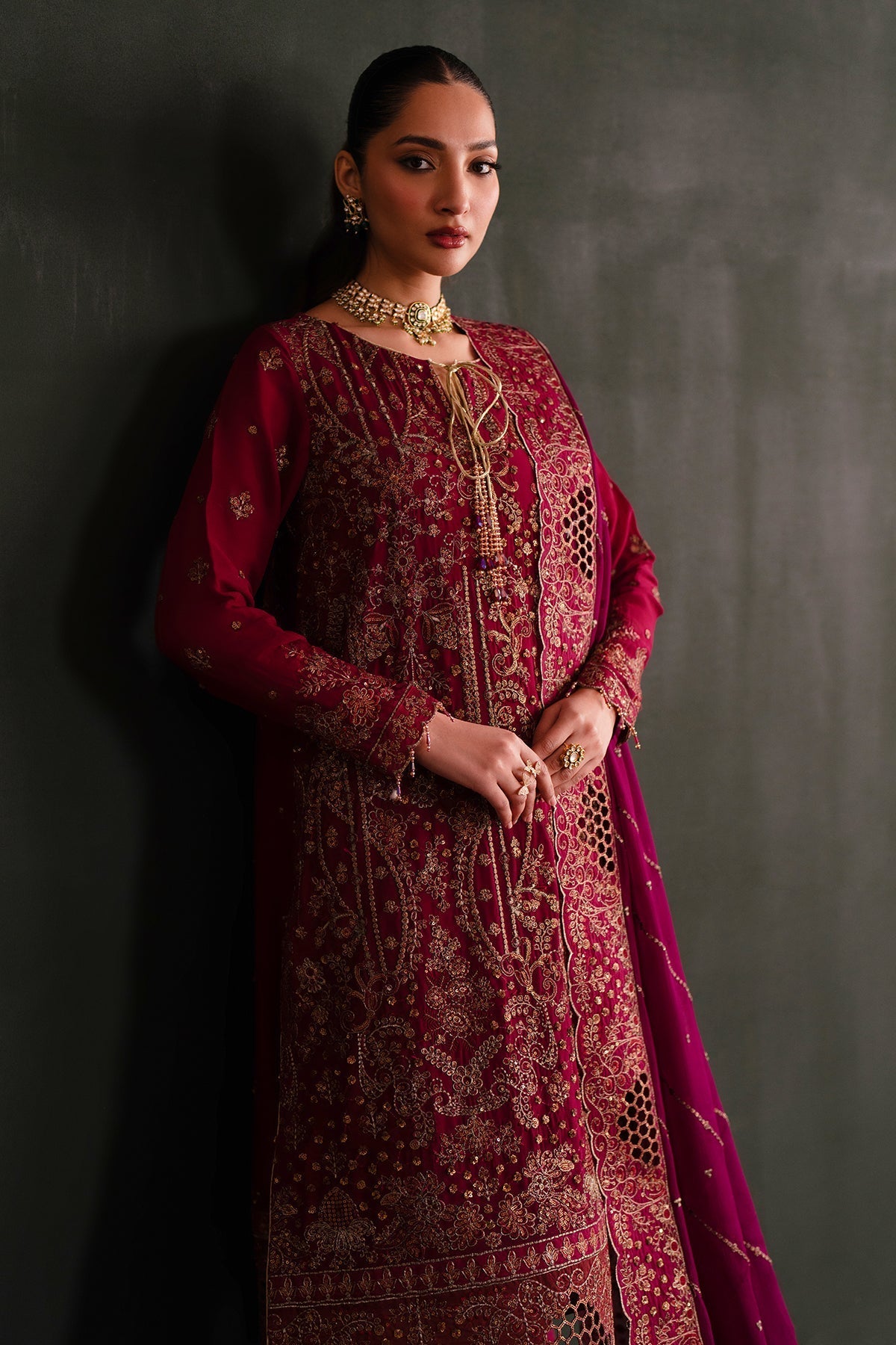 Nooresha By Emaan Adeel Unstitched 3 Piece Formals Collection-Nishta