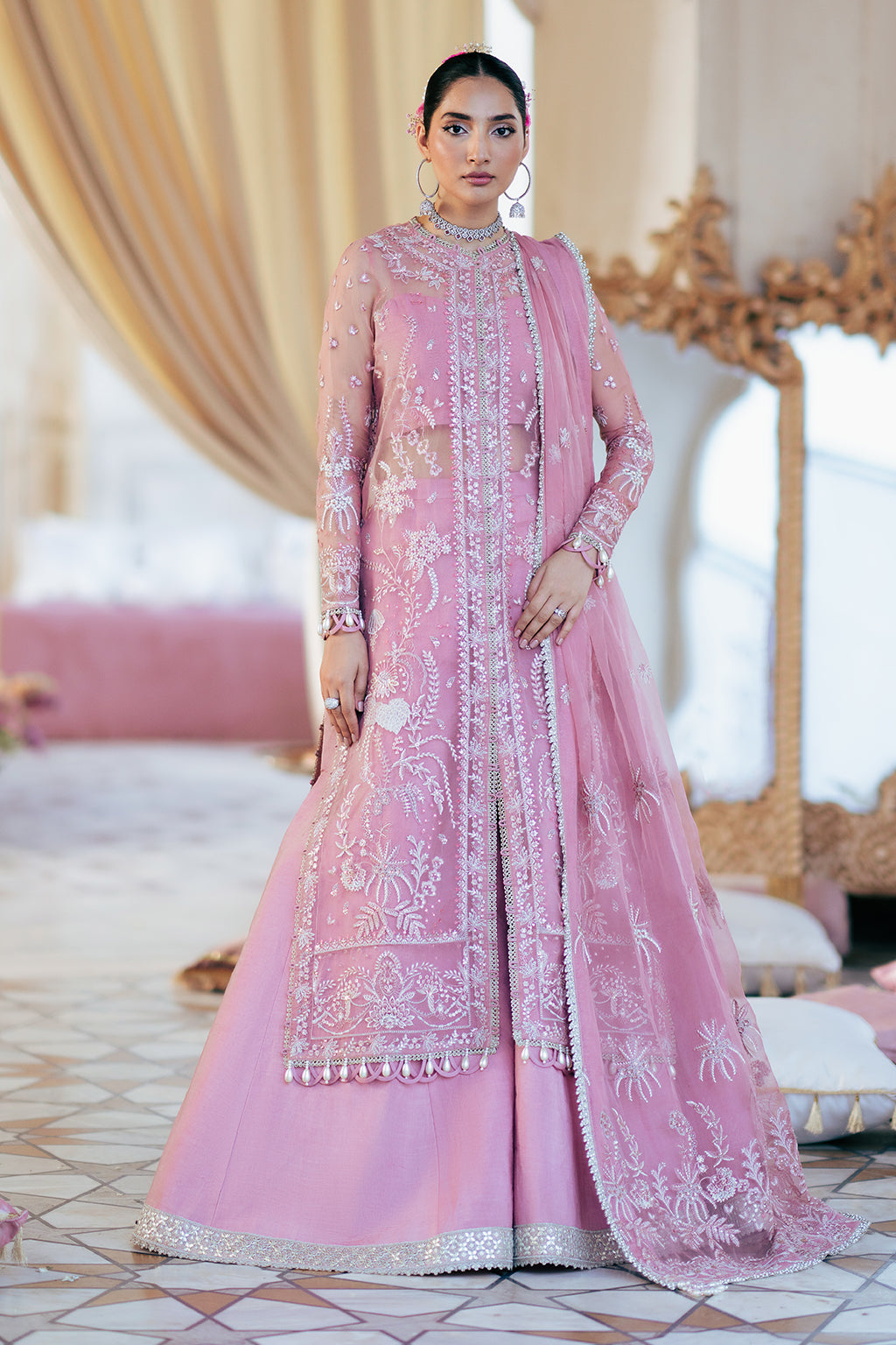 Silsila By Meeral Unstitched 3 Piece Formals Collection'2025-Leya