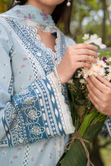 Cocktail By Sardinia Unstitched 3 Piece Summer Collection-BLUEBELLS