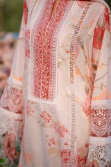 Cocktail By Sardinia Unstitched 3 Piece Summer Collection-CORAL