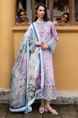 Manaram By Mushq Unstitched 3 Piece Luxury Lawn Suit-MUN-02-Glowing Pulse