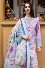 Manaram By Mushq Unstitched 3 Piece Luxury Lawn Suit-MUN-02-Glowing Pulse