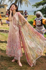 Manaram By Mushq Unstitched 3 Piece Luxury Lawn Suit-MUN-09-Tranquil Spark