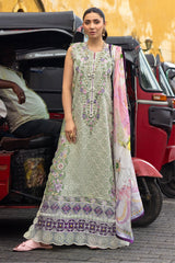 Manaram By Mushq Unstitched 3 Piece Luxury Lawn Suit-MUN-10-Beaming Drift
