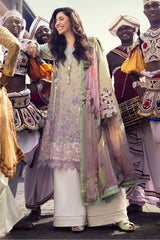 Manaram By Mushq Unstitched 3 Piece Luxury Lawn Suit-MUN-13-Glittering Grace