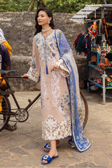 Manaram By Mushq Unstitched 3 Piece Luxury Lawn Suit-MUN-15-Glistening Groove