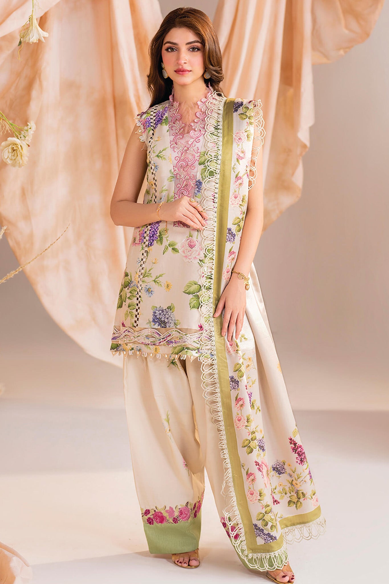 Meraki By Asifa Nabeel Unstitched 3 Piece Winter Vol-01 Collection'2024