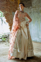 Stardust By Mushq Unstitched 3 Piece Wedding Suit-MWD-01-Galaxy Gown