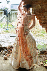 Stardust By Mushq Unstitched 3 Piece Wedding Suit-MWD-01-Galaxy Gown