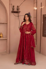 Noor E Mahal by Madiha Gohar Stitched Formals Suit-Mah e Rukh | 3pc Embriodered