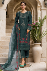 Mahpara by Sada Bahar Stitched 3 Piece Festive Formals Vol-15 Collection-AG-30-Green