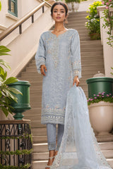 Mahpara By Sada Bahar Stitched 3 Piece Festive Formals Vol-09 Suit-AG-26-Sky Blue
