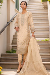 Mahpara by Sada Bahar Stitched 2 Piece Festive Formals Suit-M-302-Fawn