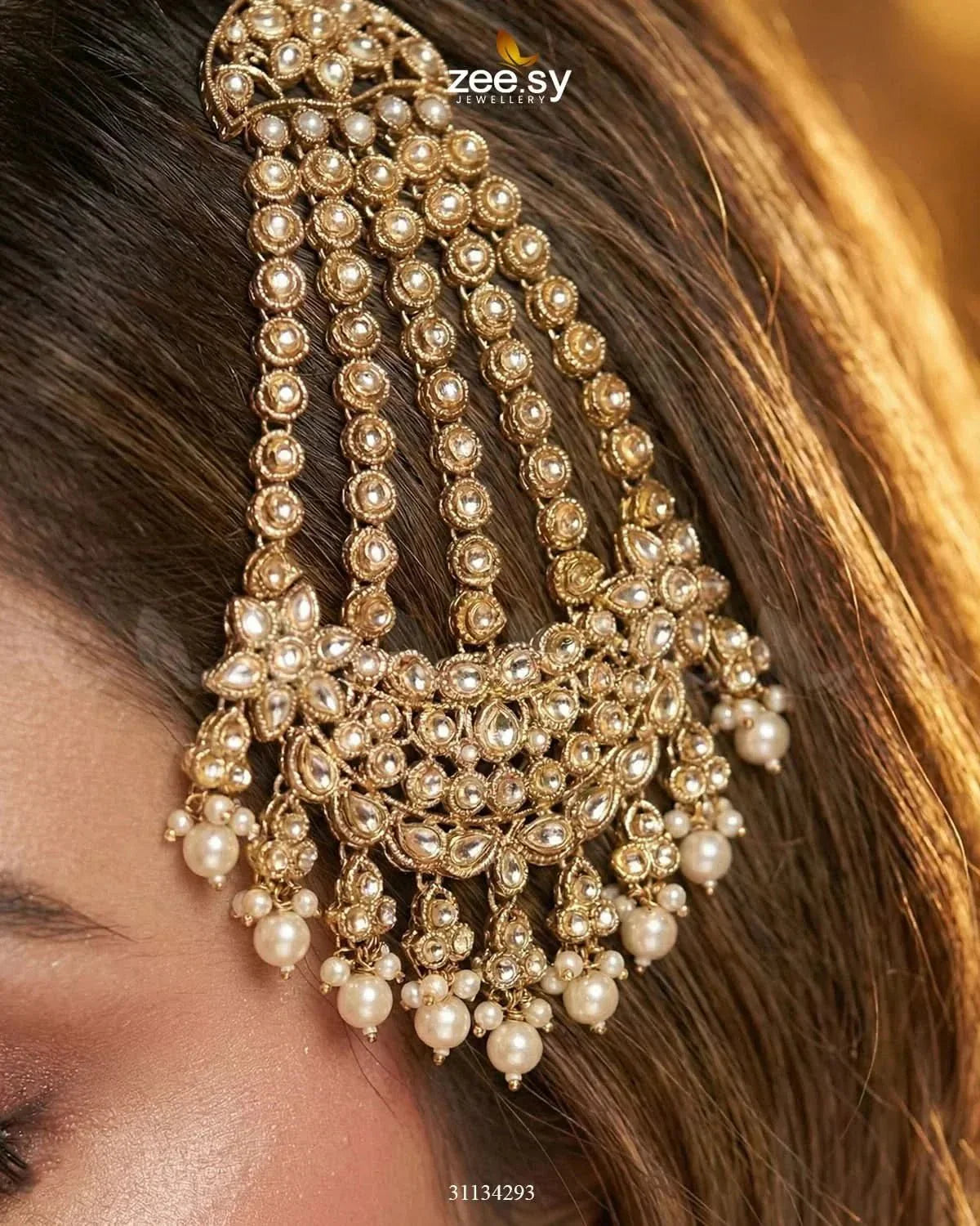 Majestic Faux Pearl Jhumar