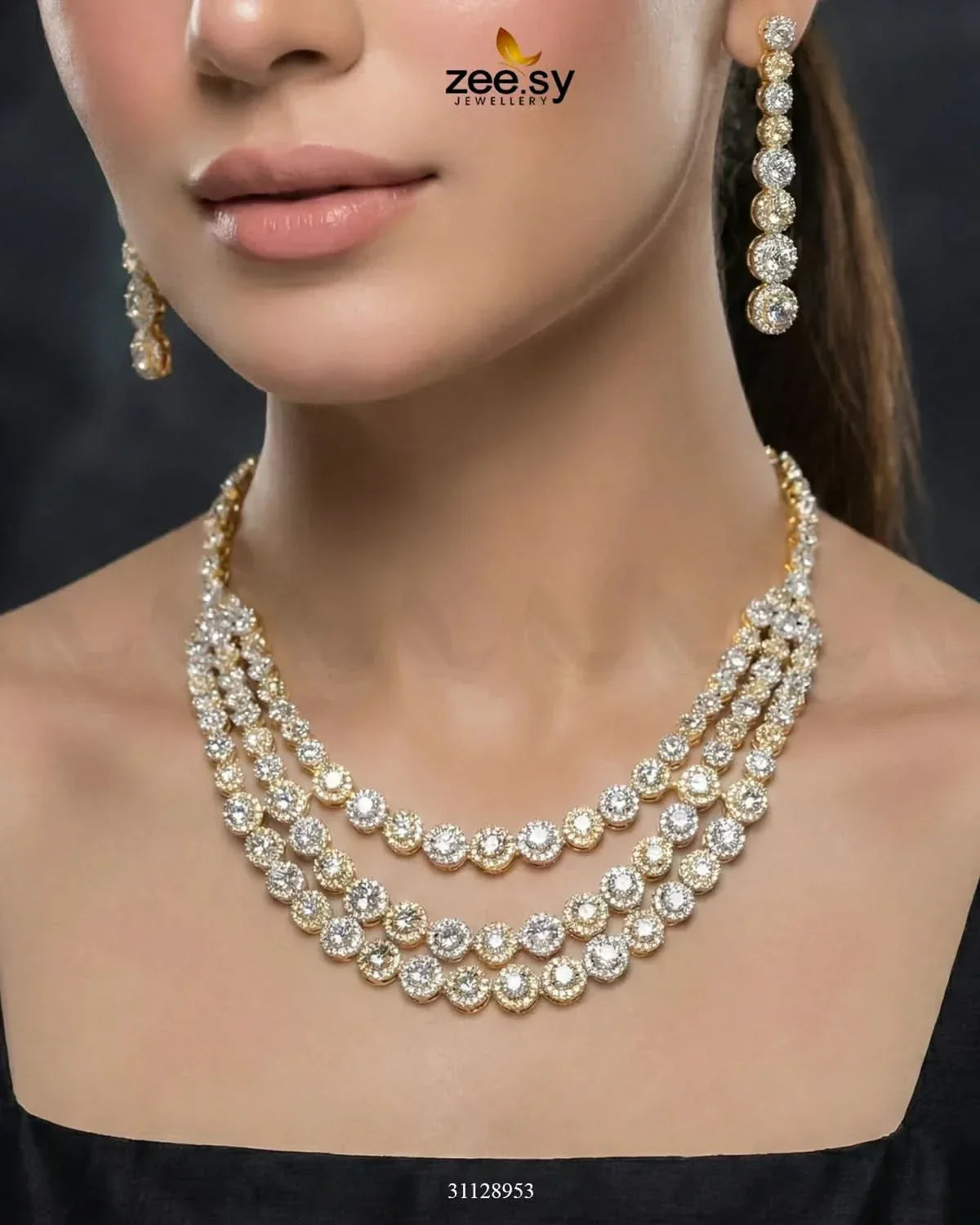 Majestic Triple Tier Necklace Set