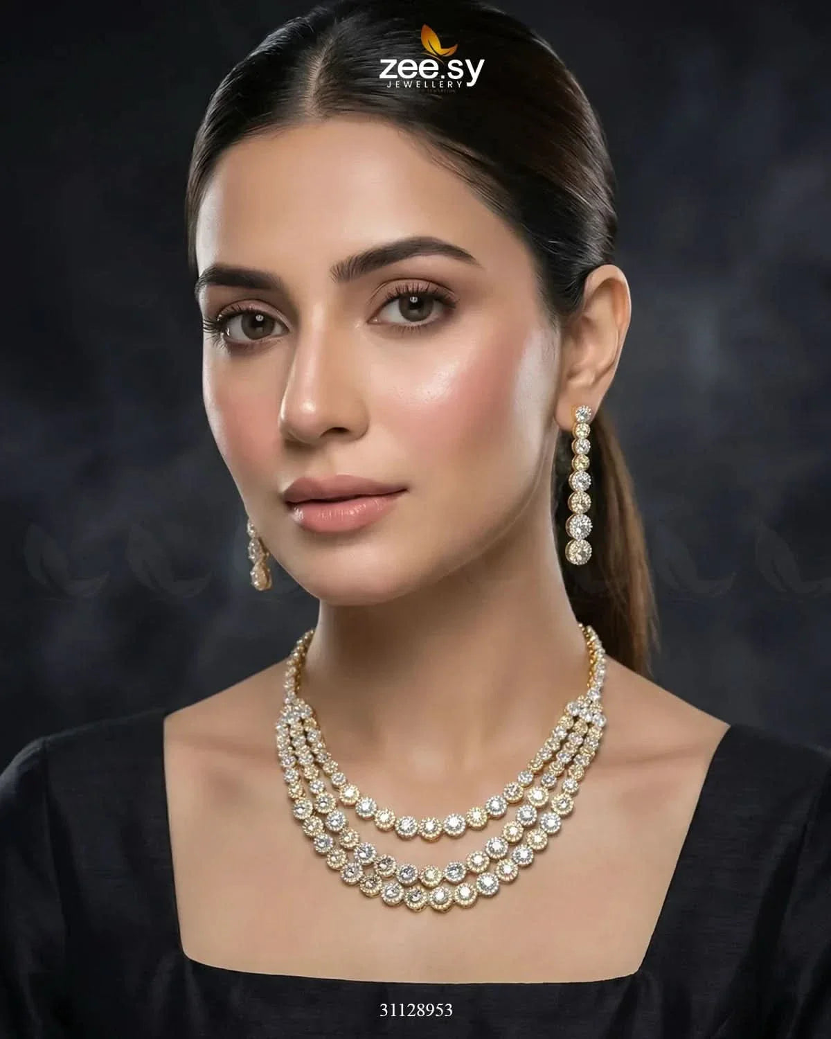 Majestic Triple Tier Necklace Set