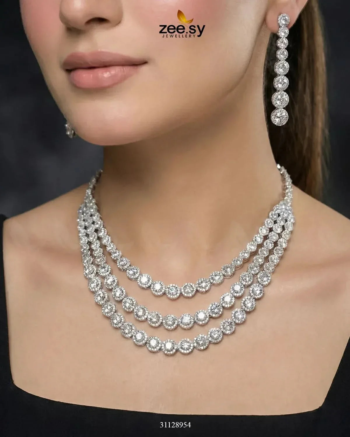 Majestic Triple Tier Necklace Set
