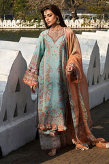 Hussain Rehar Unstitched 3 Piece Luxury Lawn Suit-Malibu