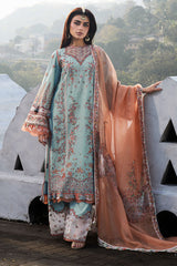 Hussain Rehar Unstitched 3 Piece Luxury Lawn Suit-Malibu
