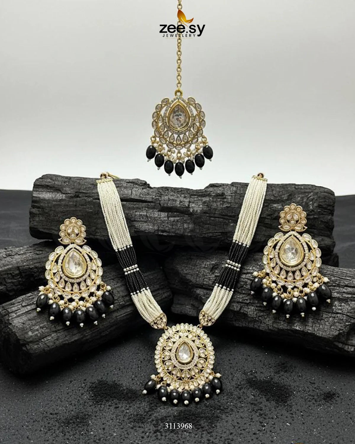 Maranta Malla Set Black - Zeesy Jewellery