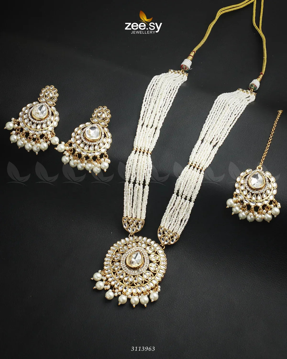 Maranta Malla Set White - Zeesy Jewellery