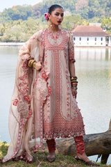 Hussain Rehar Unstitched 3 Piece Luxury Lawn Suit-Mari