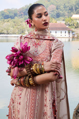 Hussain Rehar Unstitched 3 Piece Luxury Lawn Suit-Mari