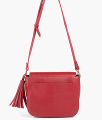 RTW Creation - Maroon foldover saddle bag