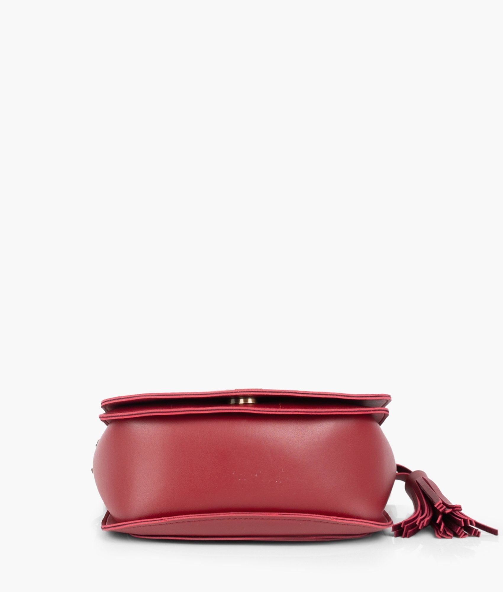 RTW Creation - Maroon foldover saddle bag