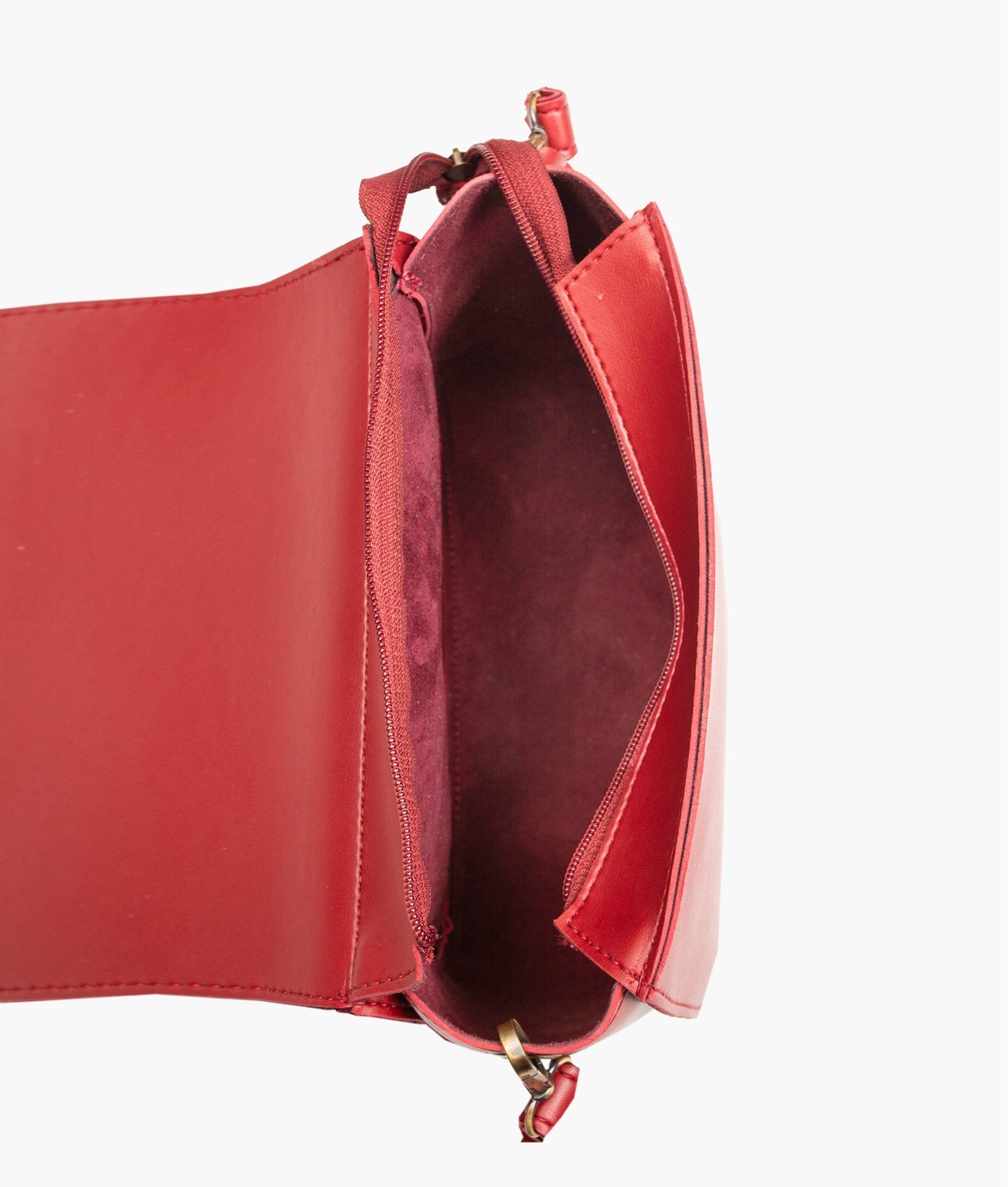 RTW Creation - Maroon foldover saddle bag