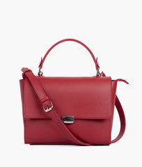 RTW Creation - Maroon mini messenger bag
