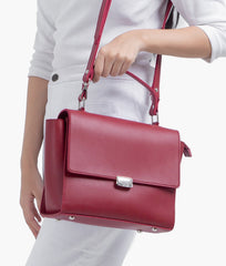 RTW Creation - Maroon mini messenger bag