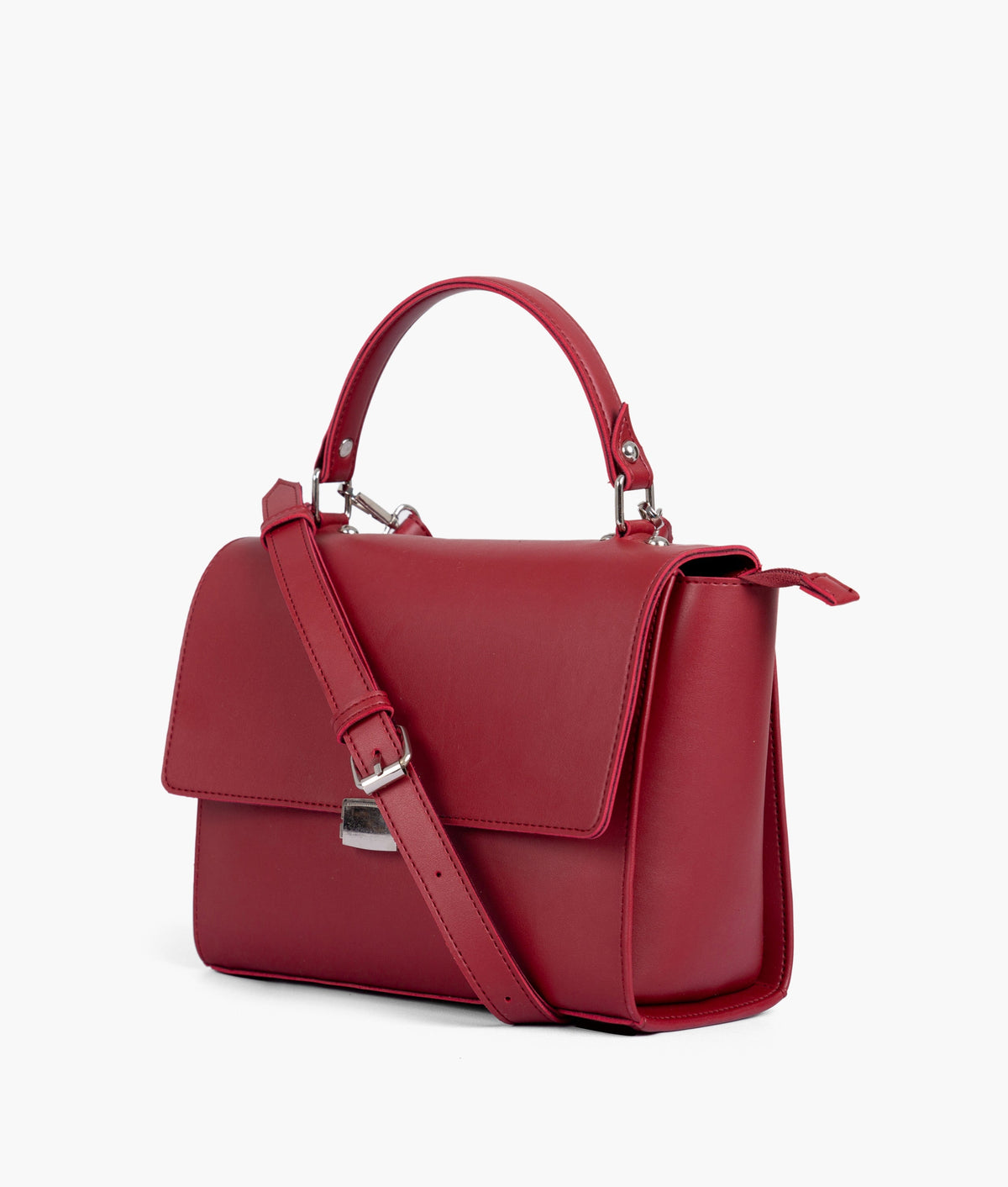 RTW Creation - Maroon mini messenger bag