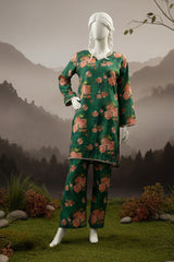 Doriya Luxe By Almeerah Stitched 2 Piece Premium Bana Dora Lawn Collection'2025-Meadow Green Aura