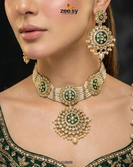 Mehar Pearl Kundan Choker Set