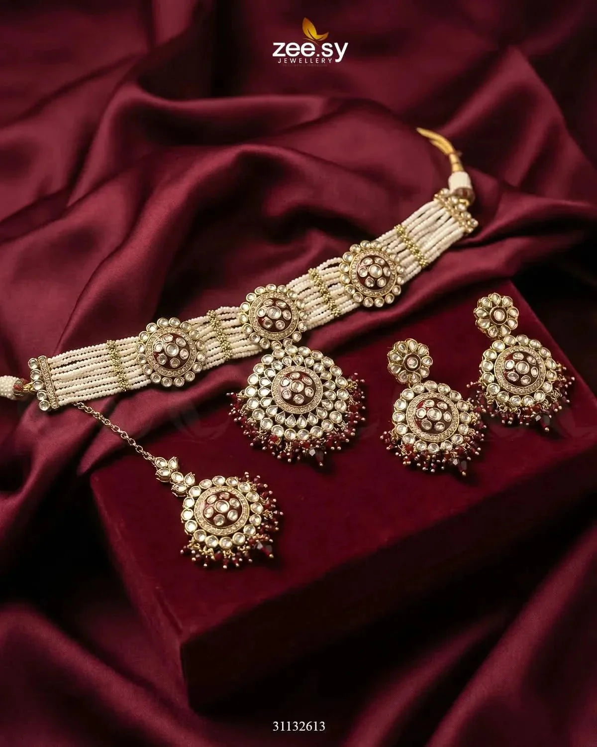 Mehar Pearl Kundan Choker Set