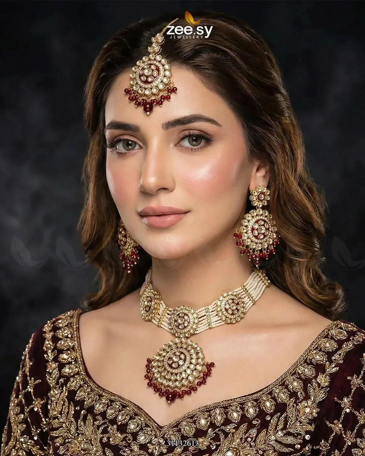 Mehar Pearl Kundan Choker Set