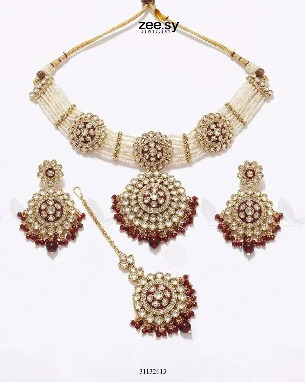 Mehar Pearl Kundan Choker Set