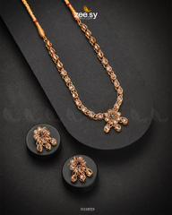 Meridian Necklace Set Black - Zeesy Jewellery