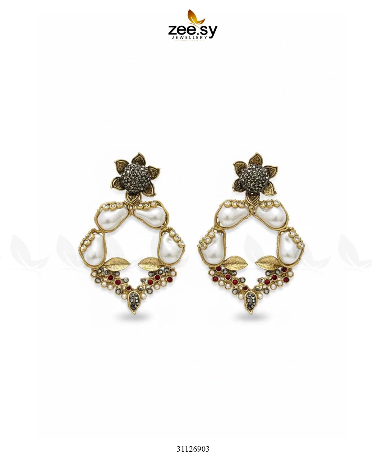 Antique Turkish Baroque Pearl Earrings - Zeesy Jewellery