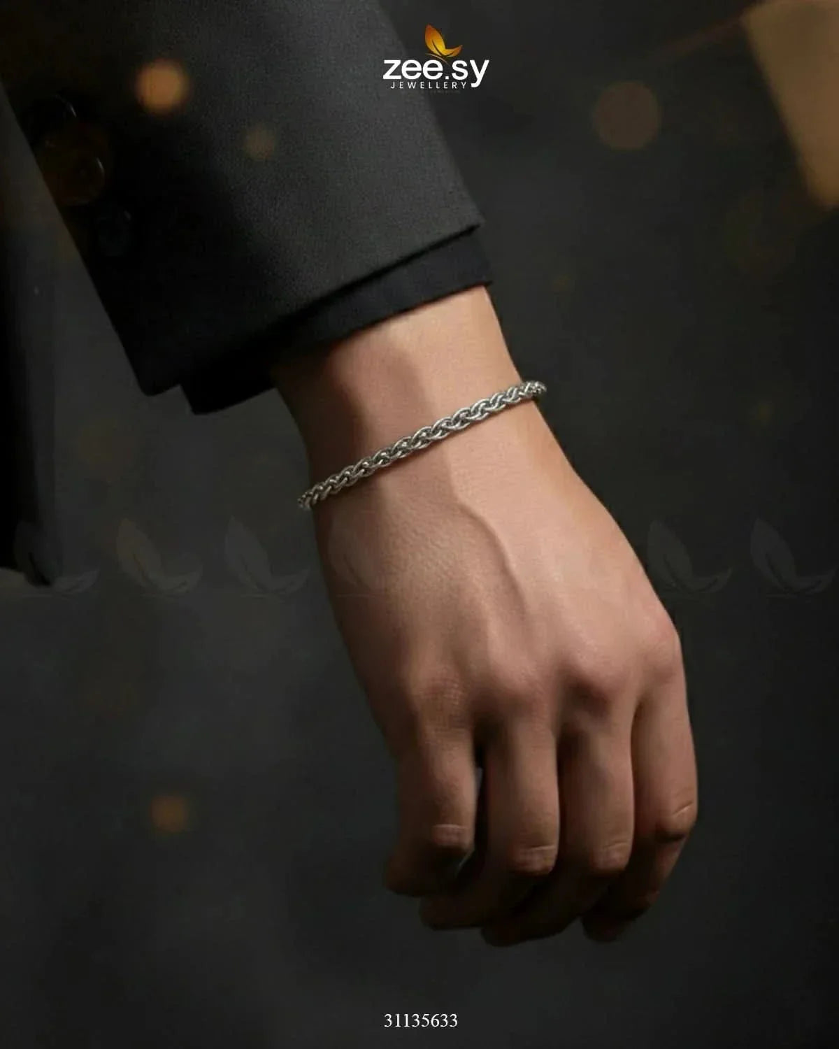 Midnight Bold Braided Bracelet for Men