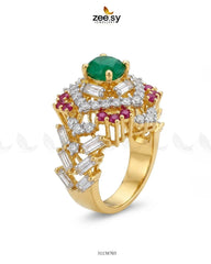 Zeesy-Midnight Majesty Halo Ring